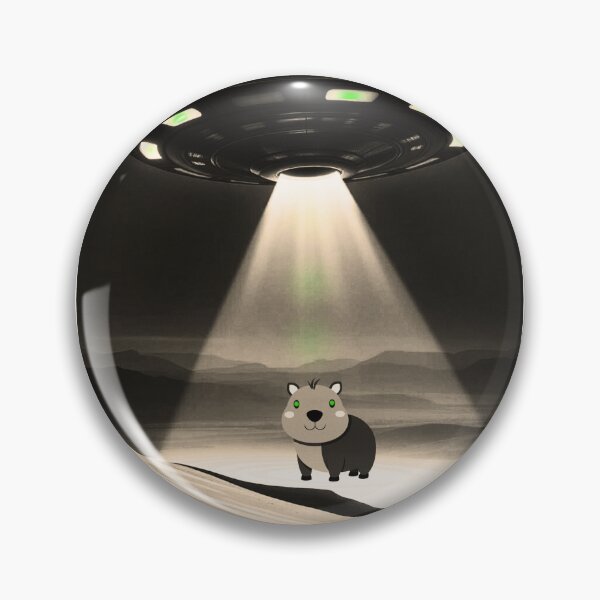 Item preview, Capybara Alien Landing designed and sold by DesignEverykind.