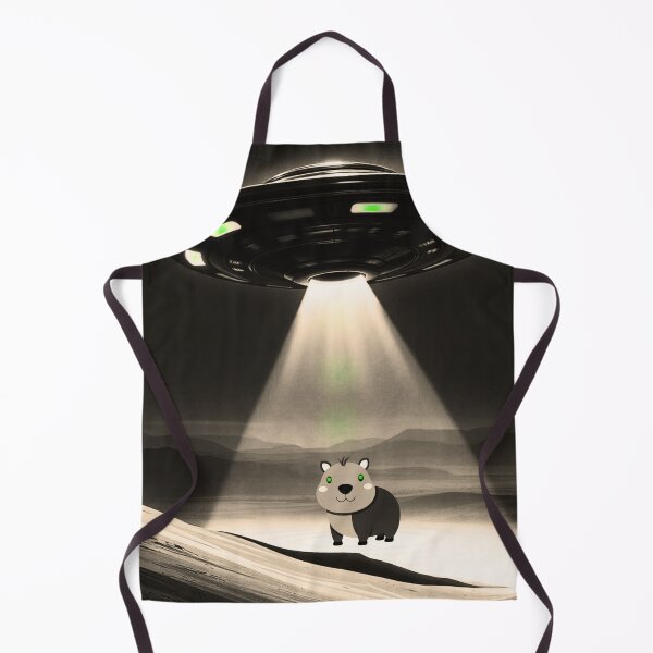Item preview, Capybara Alien Landing designed and sold by DesignEverykind.