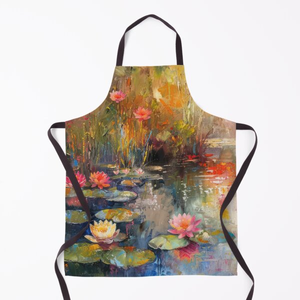 Item preview, Sunset Glow on the Lotus Pond designed and sold by NeoNebulaArt.