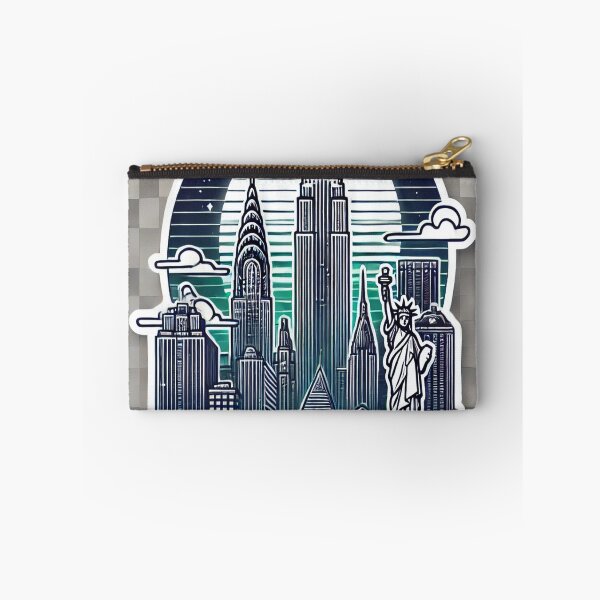 Item preview, New York City Skyline Sticker | NYC Landmark Art | Modern Urban Design designed and sold by AkilaCreations .