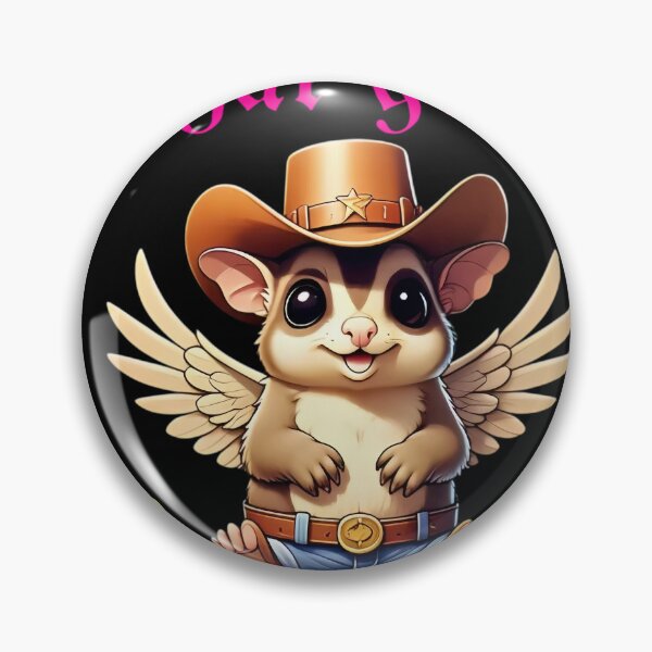 Item preview, Funny Cute Cowboy Sugar Glider designed and sold by PixelStoneDesign .