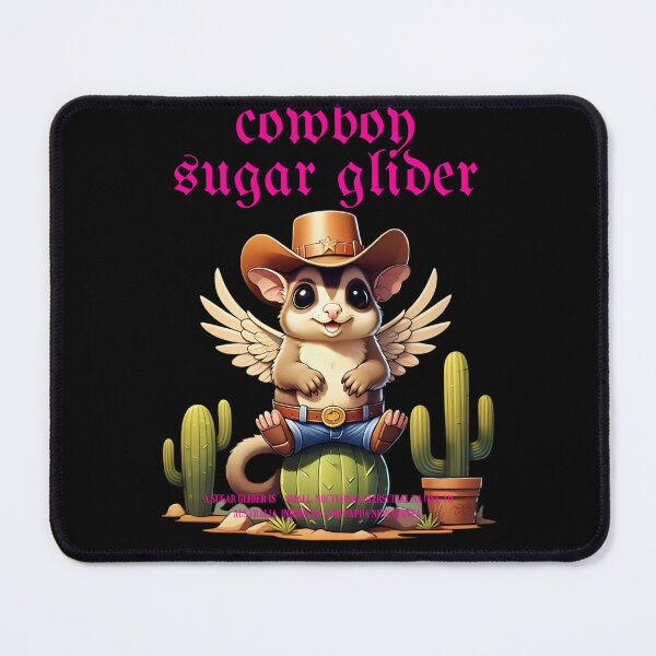 Item preview, Funny Cute Cowboy Sugar Glider designed and sold by PixelStoneDesign .