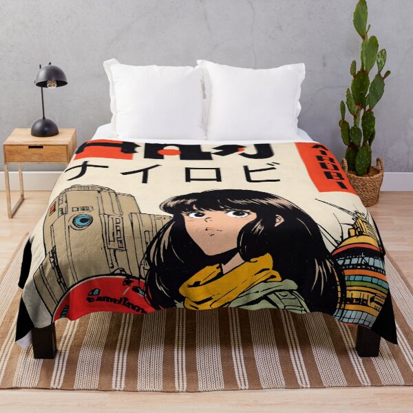 Item preview, Nairobi Africa Retro Anime Girl 80s Vintage Travel designed and sold by Retro-Anime9.