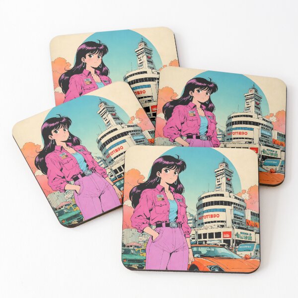 Item preview, Nairobi Africa Retro Anime Girl 80s Vintage Travel designed and sold by Retro-Anime9.
