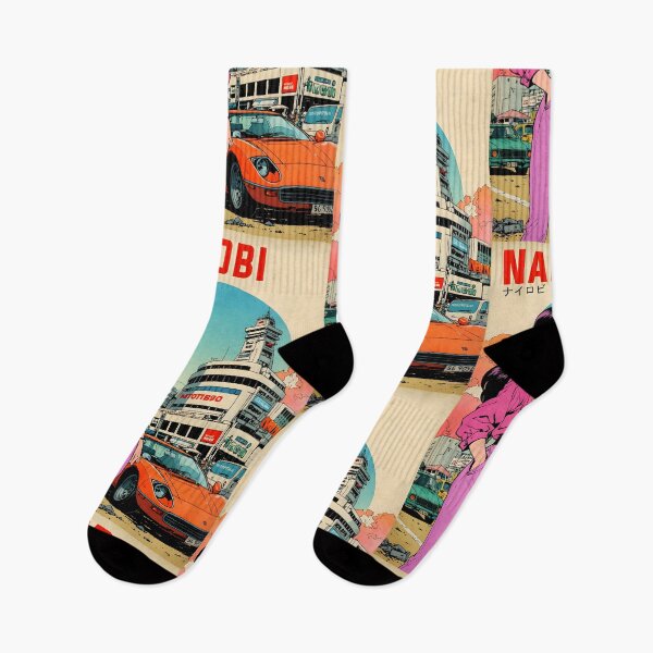 Item preview, Nairobi Africa Retro Anime Girl 80s Vintage Travel designed and sold by Retro-Anime9.