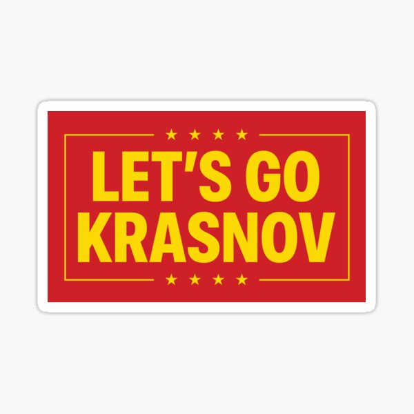 Vista previa del artículo con la obra «Vamos Krasnov», diseñado y vendido por K&B Pharmacy.