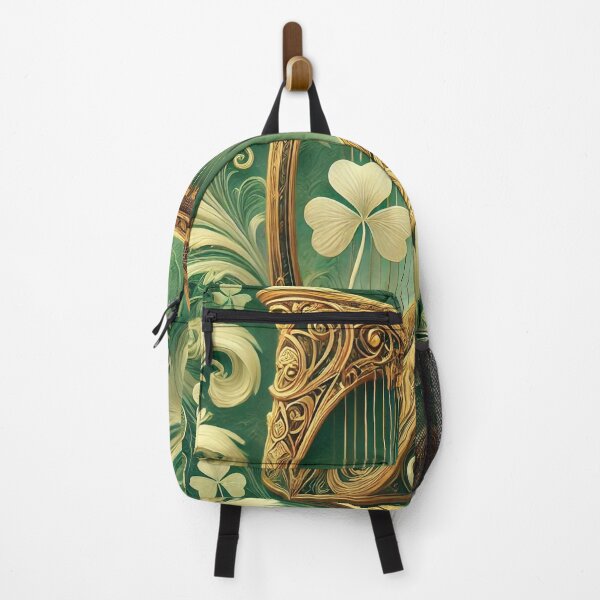 Item preview, Majestic Celtic Harp & Shamrock Pattern designed and sold by Baharaby.