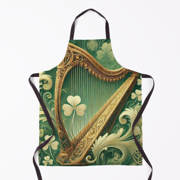 Item preview, Majestic Celtic Harp & Shamrock Pattern designed and sold by Baharaby.
