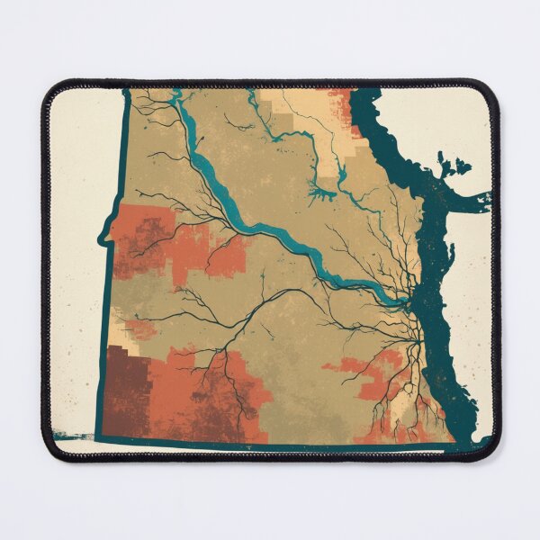 Item preview, North Dakota USA Vintage Travel Retro Postcard Design designed and sold by TravelPostcardGems.