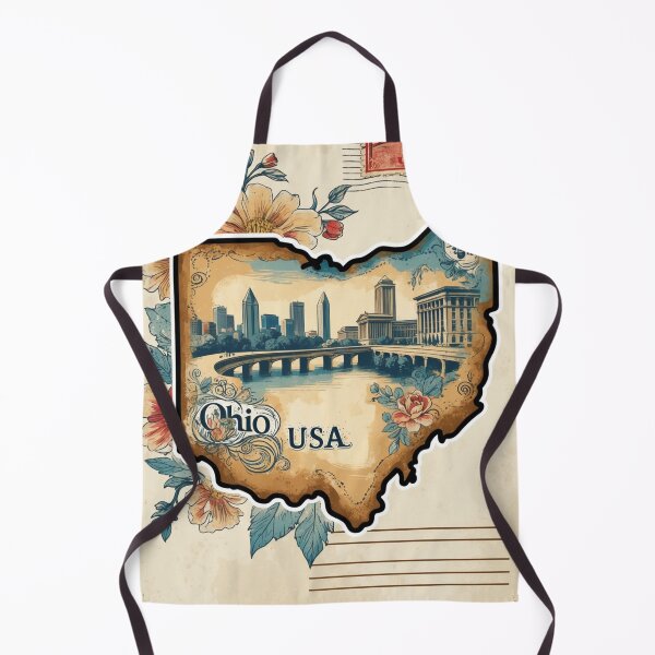Item preview, Ohio USA Vintage Travel Retro Postcard Design designed and sold by TravelPostcardGems.