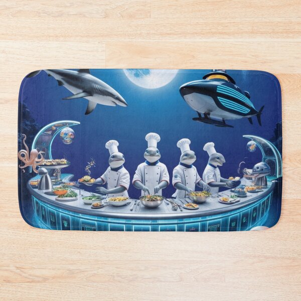 Item preview, Underwater Feast Moonlit Scene With Chefs designed and sold by Dream Output .