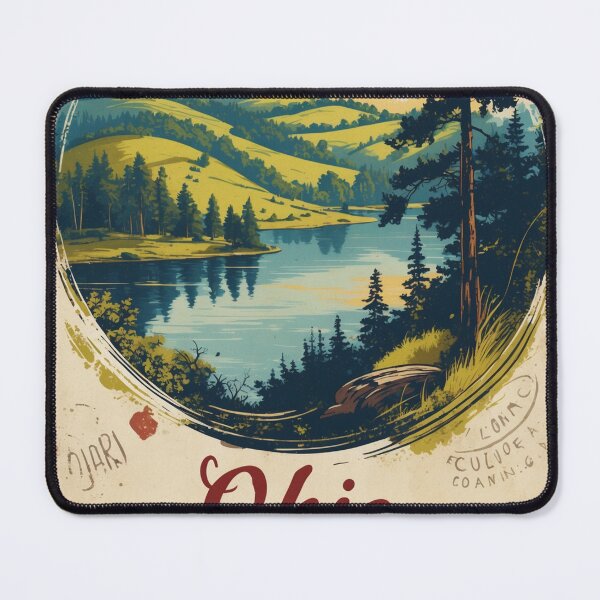 Item preview, Ohio USA Vintage Travel Retro Postcard Design designed and sold by TravelPostcardGems.