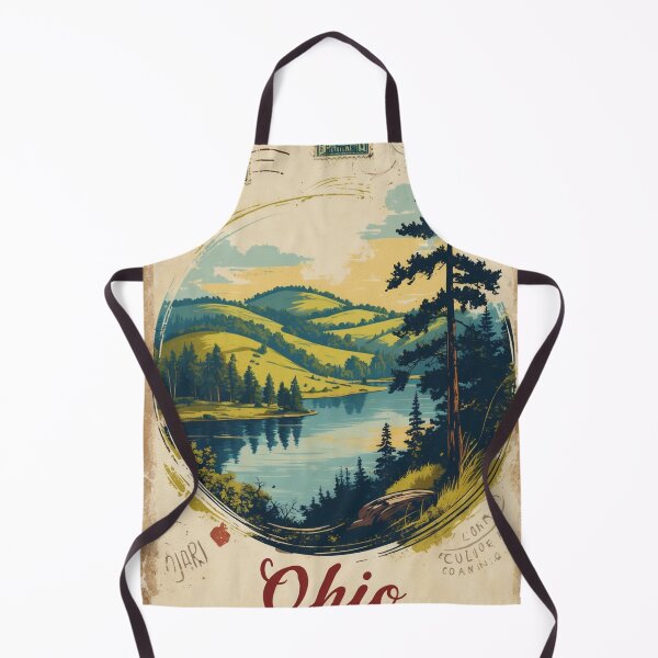 Item preview, Ohio USA Vintage Travel Retro Postcard Design designed and sold by TravelPostcardGems.