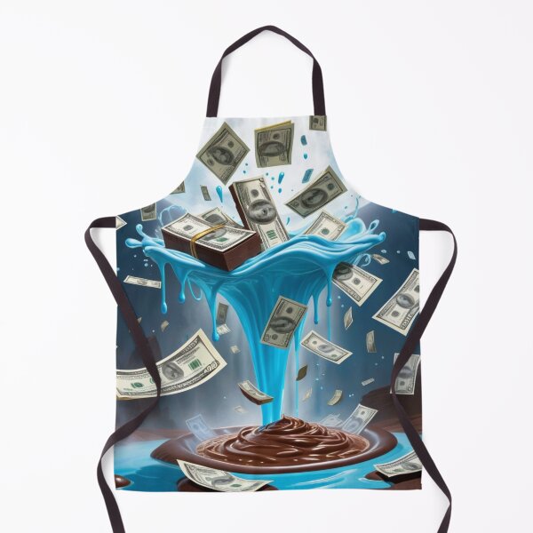 Item preview, Paper Money Floating In Light Blue Liquid With Bright Full Moon designed and sold by Melantari Vizuns.