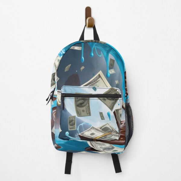 Item preview, Paper Money Floating In Light Blue Liquid With Bright Full Moon designed and sold by Melantari Vizuns.