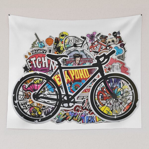 Item preview, bicycle designed and sold by Stickermagician.