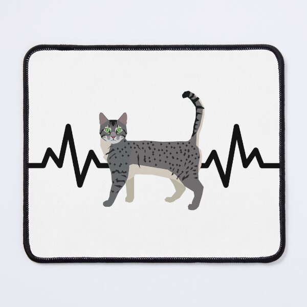 Item preview, Egyptian Mau Cat Heartbeat designed and sold by TheAnimalZ00.