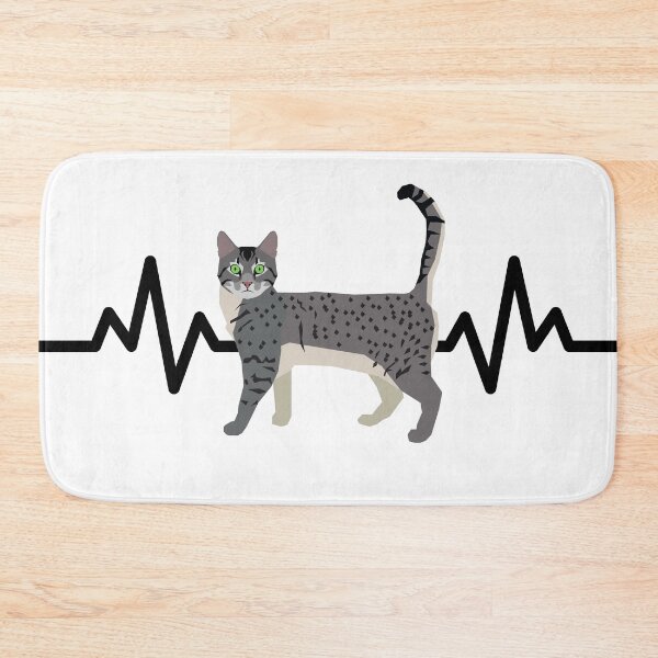 Item preview, Latido del corazón del gato egipcio Mau designed and sold by TheAnimalZ00.