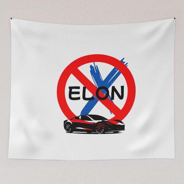 Item preview,  No Elon , Anti-Tesla  and Protest Design designed and sold by World-Shop25.