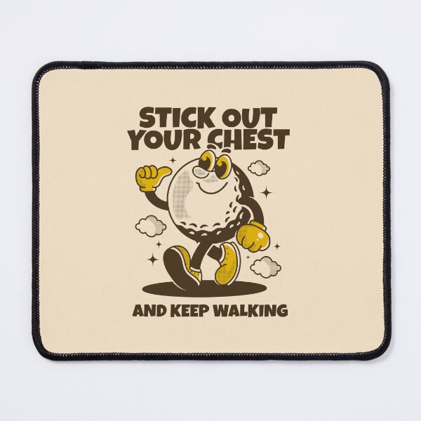 Item preview, Walking Golf ball character. Stick your chest and keep walking designed and sold by adipra.