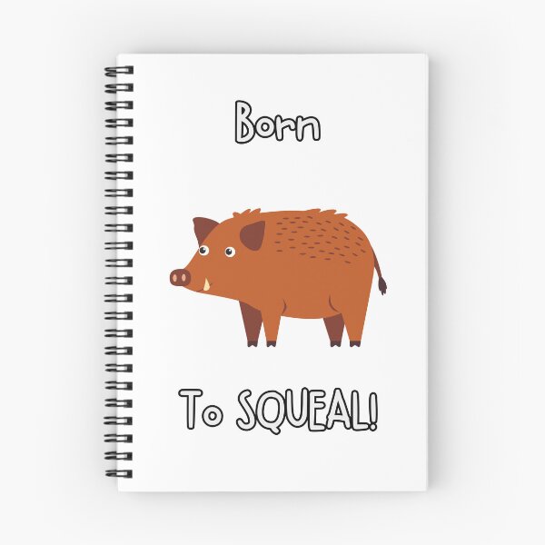 Item preview, Born To Squeal! Kawaii Cute Animals Fluffy Piglet T Shirt designed and sold by LaughingFits.