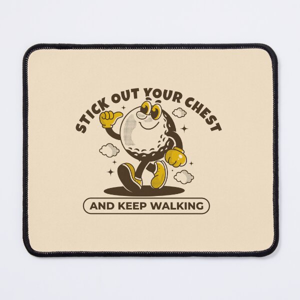 Item preview, Walking Golf ball character. Stick your chest and keep walking designed and sold by adipra.