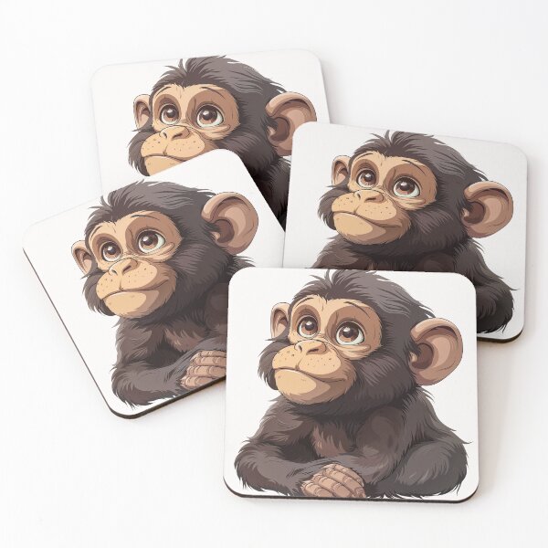 Item preview, Cute cartoon orangutans designed and sold by Stickermagician.
