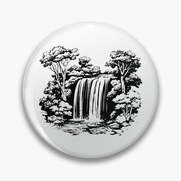 Item preview, Falling Spring Falls Virginia Waterfall Cascade Scenic Waterway designed and sold by inkoutninja.