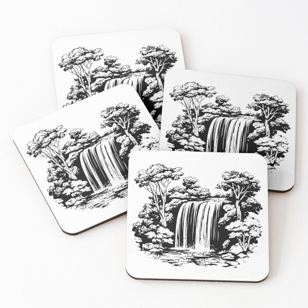 Item preview, Falling Spring Falls Virginia Waterfall Cascade Scenic Waterway designed and sold by inkoutninja.
