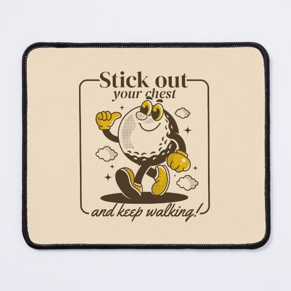 Item preview, Walking Golf ball character. Stick your chest and keep walking designed and sold by adipra.
