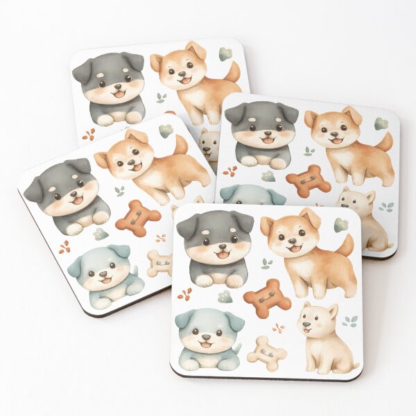 Item preview, Cute puppies with toys designed and sold by WinfinityStudio.