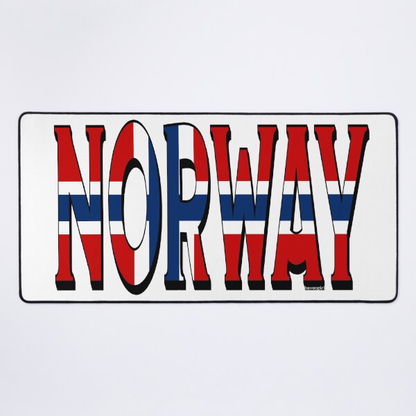Item preview, Norway Font with Norwegian Flag designed and sold by Havocgirl.
