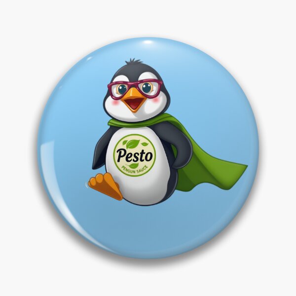 Item preview, Flying Pesto Penguin Superhero designed and sold by Dakson Design - Fantasy Art.
