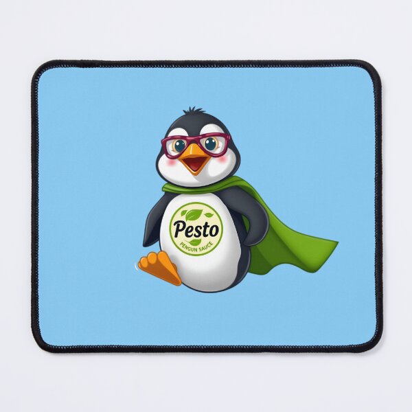 Item preview, Flying Pesto Penguin Superhero designed and sold by Dakson Design - Fantasy Art.