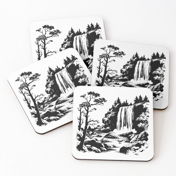 Item preview, Falling Spring Falls Virginia Waterfall Cascade Scenic Waterway designed and sold by inkoutninja.