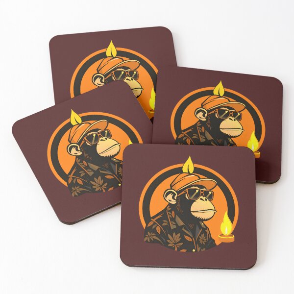Item preview, Cool Monkey on fire designed and sold by Art is my Voice .