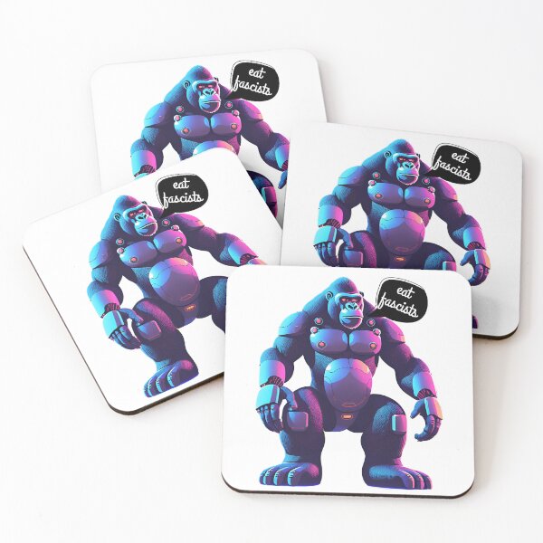 Item preview, Gorillas eat fascists! designed and sold by iam4democracy.