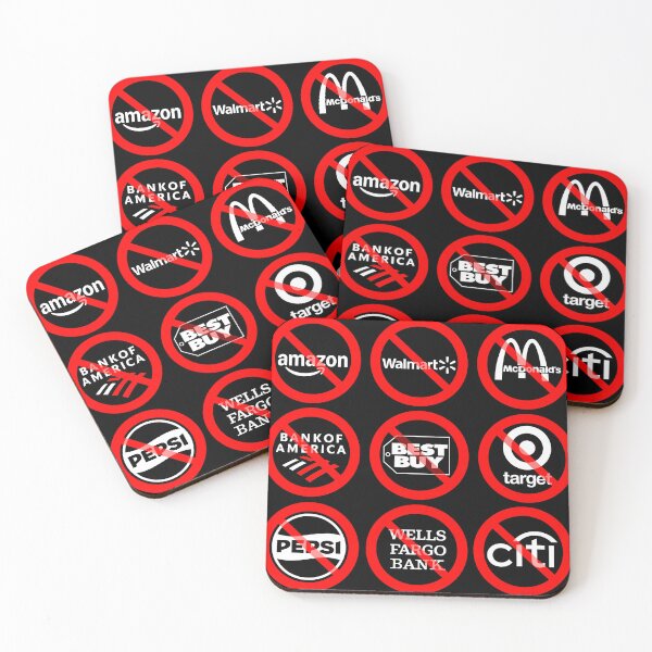Item preview, Support Diversity, DEI Sticker : No Amazon, No Walmart, No McDonald‘s, No Citi, No Wells Fargo, No Pepsi, No BOA, No BestBuy, No Target designed and sold by HHQRHH.