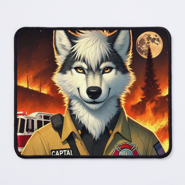 Item preview, Fire Captain Wolfe designed and sold by nikkolaus.