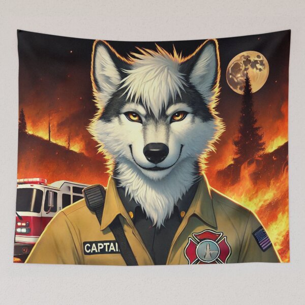 Item preview, Fire Captain Wolfe designed and sold by nikkolaus.