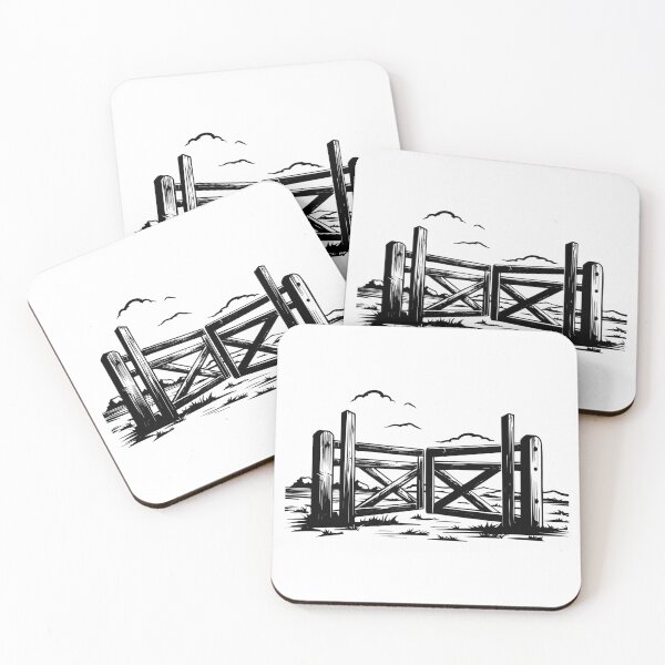 Item preview, Farm Gate Entrance Ranch Barrier Fence Rural Boundary designed and sold by inkoutninja.