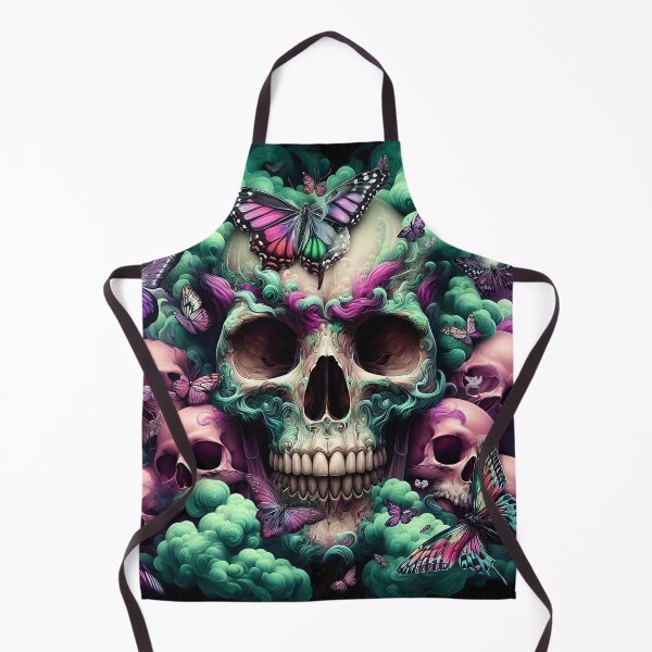 Item preview, A Human Skull Amongst Butterflies designed and sold by Intriguing Designs.