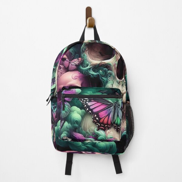 Item preview, A Human Skull Amongst Butterflies designed and sold by Intriguing Designs.