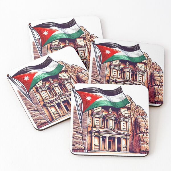 Item preview, Petra with Jordanian flag designed and sold by AL-WADI.