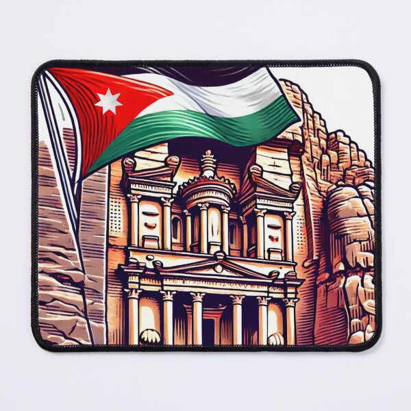 Item preview, Petra with Jordanian flag designed and sold by AL-WADI.