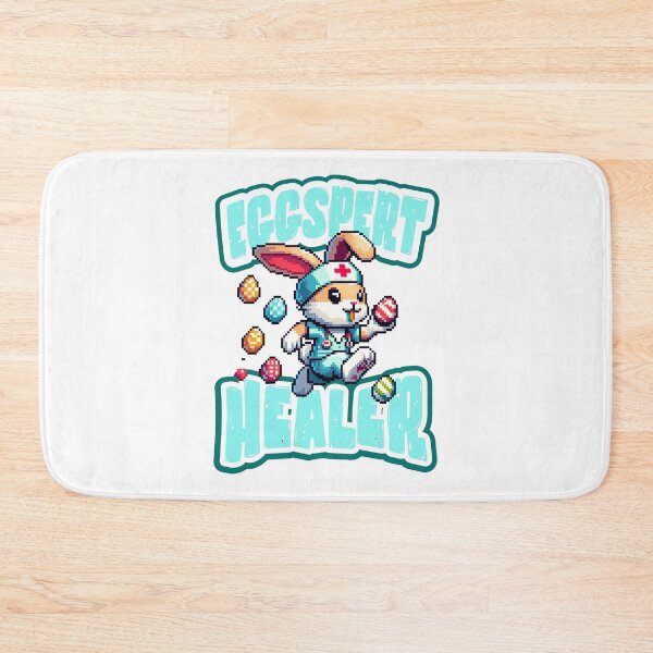 Item preview, Eggspert Healer Pixel Art Healthcare Bunny designed and sold by Bliss Find And Design.
