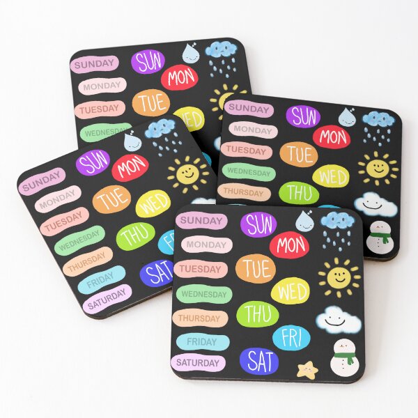 Item preview, days of the week designed and sold by zzzozzo.