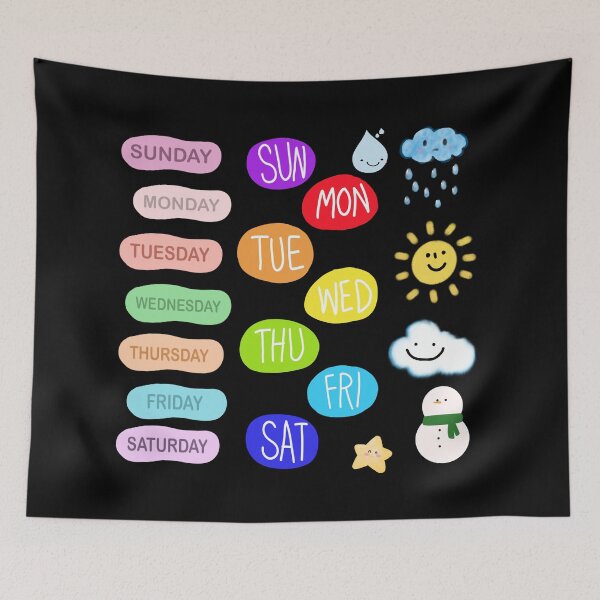 Item preview, days of the week designed and sold by zzzozzo.