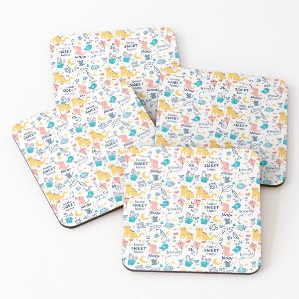 Item preview, Cat And Woof Pattern designed and sold by vintageretrostyleshop.
