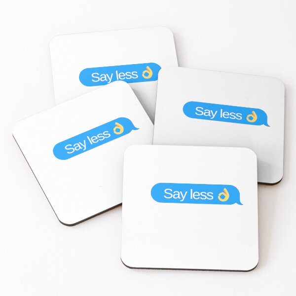 Item preview, Say Less iMessage Chat Bubble – Simple & Trendy Sticker designed and sold by HSisterhood.
